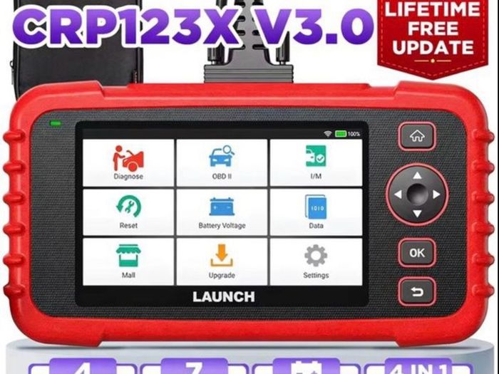 LAUNCH X431 CRP123x Car OBD OBD2 Diagnostic Tools Automotive ABS SRS Airbag Engine AT Code Reader Scanner Free Update suit any car or van