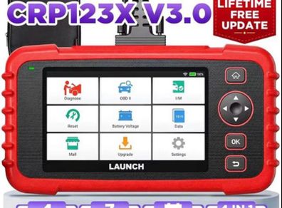 LAUNCH X431 CRP123x Car OBD OBD2 Diagnostic Tools Automotive ABS SRS Airbag Engine AT Code Reader Scanner Free Update suit any car or van