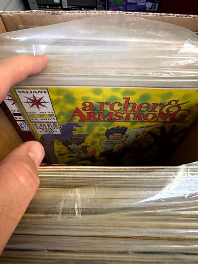Valiant Long Comic Box w 270 comics for Sale