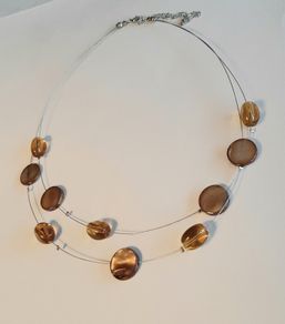 Shell and bead necklace