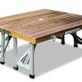 Foldable Aluminium Camping Table Suitcase with Chairs, Image 4