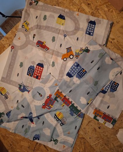 Aldi single bed duvet set, reversible, Cars & traffic theme