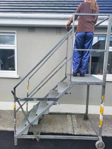 Galvanised step frame painting or cleaning