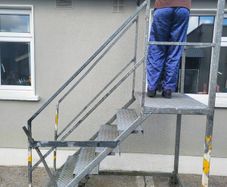 Galvanised step frame painting or cleaning
