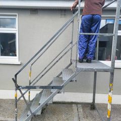 Galvanised step frame painting or cleaning