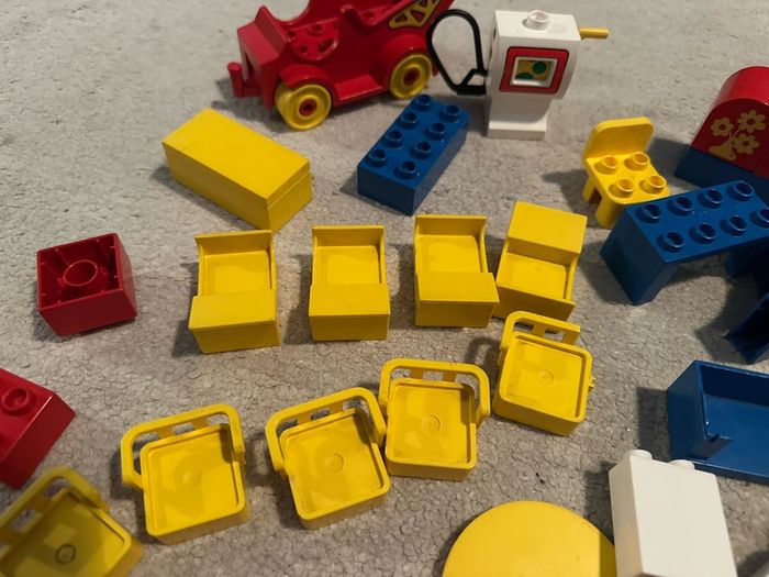 Vintage lego Duplo figures and bricks