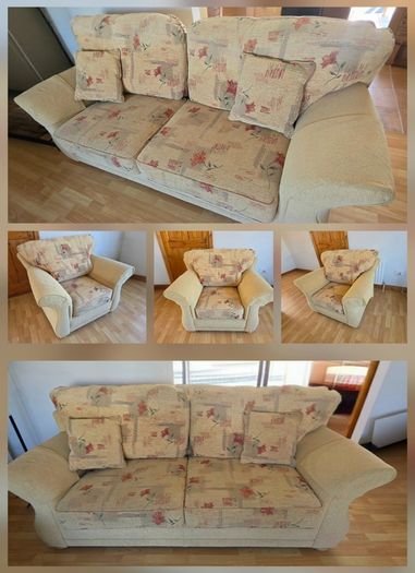 Living Room Furniture: armchair + couch