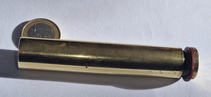 Original 1914 WWI British Army Brass Rifle Oiler - Lee Enfield - Marked