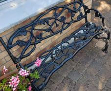 Beautiful Wrought Iron Garden Bench