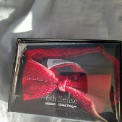 6th sense brand new red patterned bow tie