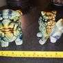 pair of Chinese Foo dogs triple glaze Image 3