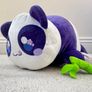 Aphmau MeeMeows Safari Purple Panda Cat Plush approx. 11"- length Used Please see photos Image 10