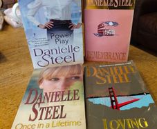 4 Danielle Steel books.