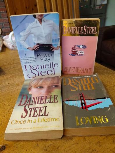 4 Danielle Steel books.