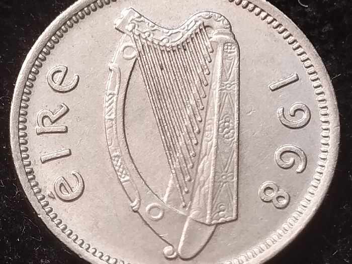 Ireland - 1968 - 3 Pence - AU - KM.12a - [498]