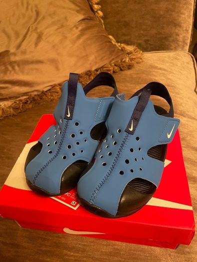 Blue brand new Nike Kids Sandals