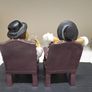 Laurel and Hardy Style Comedy Figures Pair Image 5