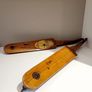 Vintage 1940s Dutch wood and metal ice skates Image 2