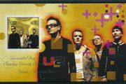2002 Ireland U2 Commemorative Stamp Miniature Sheet Mint Never Hinged (MNH)