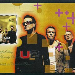 2002 Ireland U2 Commemorative Stamp Miniature Sheet Mint Never Hinged (MNH)