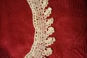 antique  Irish handmade  crochet  lace  collar