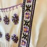 Monsoon square neck tie back blouse with crochet and cross stitch details Image 4
