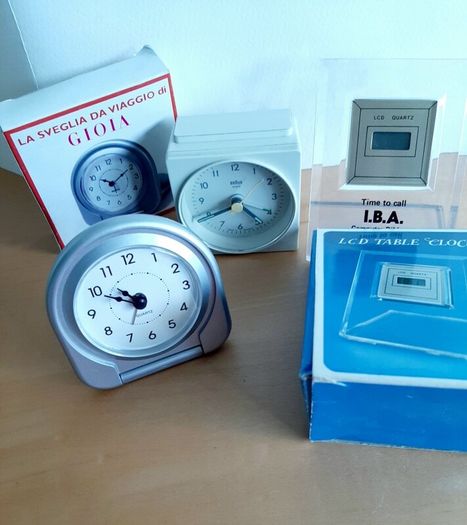 Three small clocks