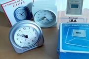 Three small clocks