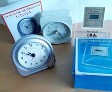 Three small clocks