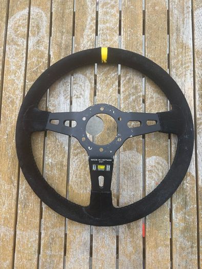 Motor racing suede steering wheels X2