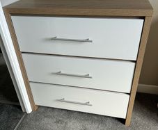 Wardrobe and matching chest of drawers