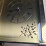 VINTAGE WM WIDDOP carraige clock gold tone with roman numerals mantel clock Image 8