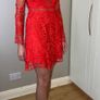 LIMITED EDITION red lace dress in size 8 Image 4