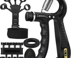 Grip Strength Trainer Kit with Finger Exerciser, Hand Grip Strengthener, Hand Extension Exerciser