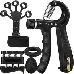 Grip Strength Trainer Kit with Finger Exerciser, Hand Grip Strengthener, Hand Extension Exerciser