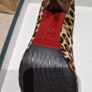 Brand New Albano Italian Leather Leopard Print Peep-Toe Heels - Size 38 (UK 5) Image 3