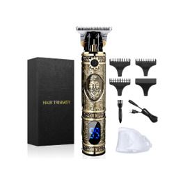 Hair Clippers Beard Trimmer for Men, Professional Cordless Hair Trimmer T-Bladeds Outliner Grooming Baldheaded Shaver with 1500mAh Battery and 180 Mins Working Time