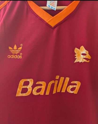 AS Roma Italy 1990s Shirt Jersey (reissue reproduction) adidas med mens