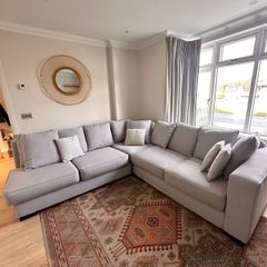 Grey L shape sofa