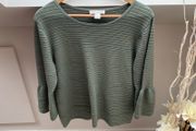 Christopher &amp; Banks Olive Green Sweater