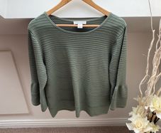 Christopher & Banks Olive Green Sweater