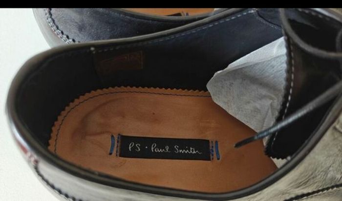 Paul Smith Black Leather Oxford Shoes