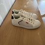 Levis Trainers UK 4 White Navy Image 4