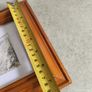 Framed miniature watercolor winter storm from Bray promenade Ireland Co Wicklow. signed Image 6