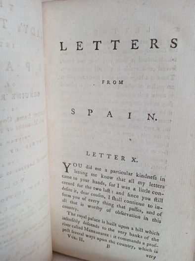 The Lady's Travels into Spain: Or, a Genuine Relation of the Religion, Laws, Commerce, Customs and Manners of that Country (Vol. II) Written by The Countess of Danois, 1774 (AB506)