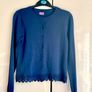 F&F Girls Cardigan 11-12Y | Navy Blue with Lace Image 3