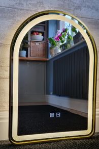 LED Bathroom Mirror Gold Frame