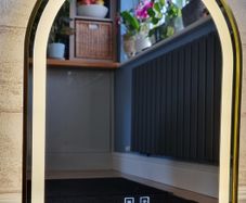 LED Bathroom Mirror Gold Frame