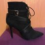 ZARA Bondage Boots 41 Black   -   Strappy High Heel Ankle Boots New Image 4