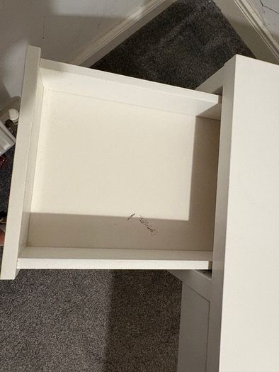 White IKEA desk